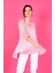 Gilet fluide ouvert rose