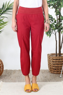 Pantalon stretch rouge