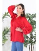 Chemise fluide rouge