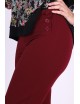 NOPIX Pantalon taille haute bordeaux 2