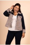 Veste en tweed marine